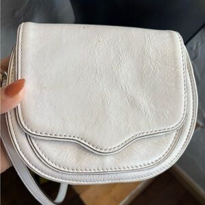 Rebecca Minkoff Cream Leather Crossbody Bag